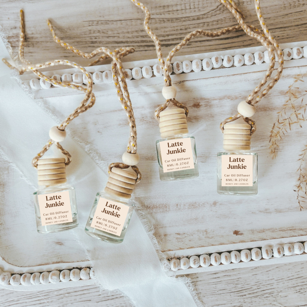 Hanging Car Diffusers | Latte Junkie |