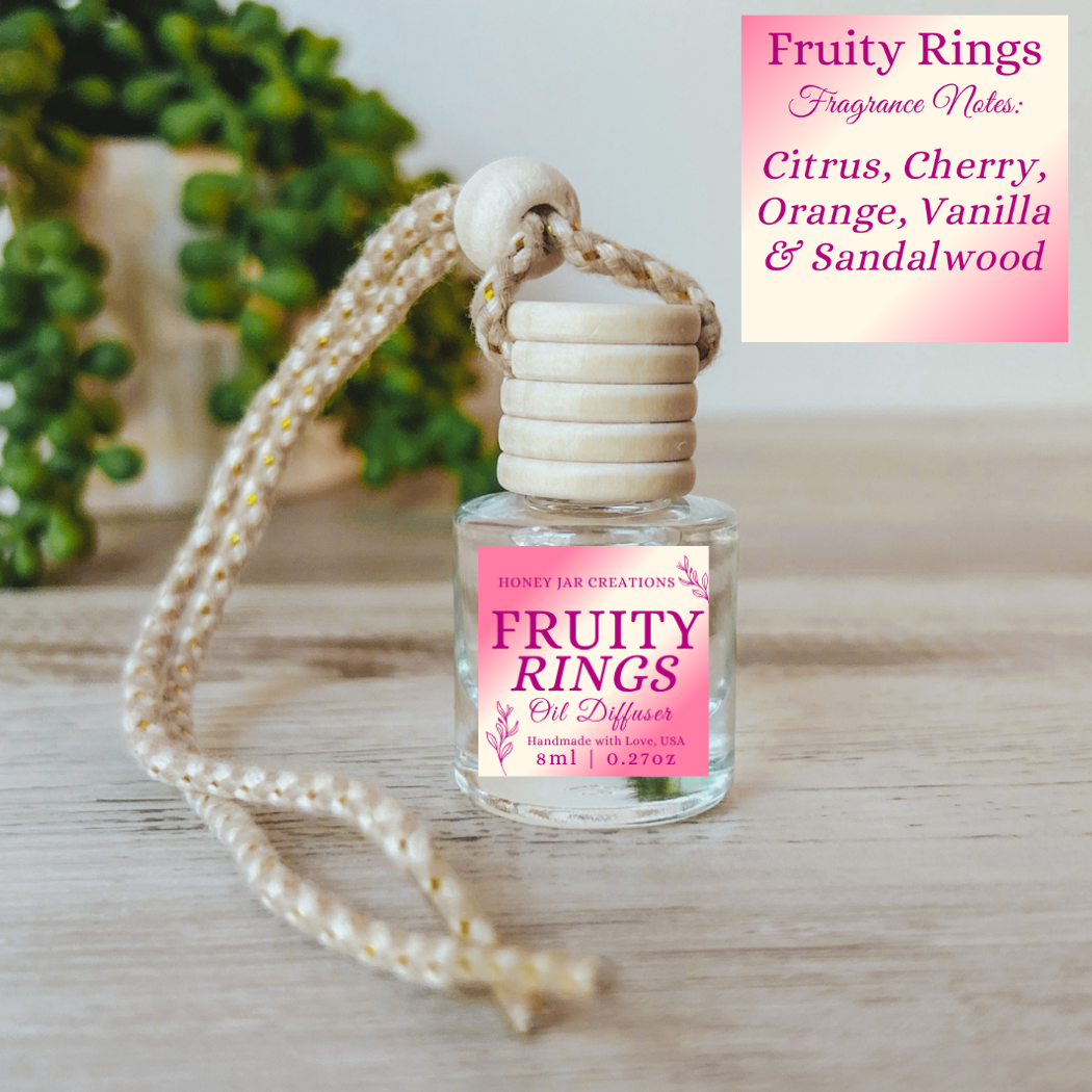 Hanging Car Diffusers | Fruity Rings |