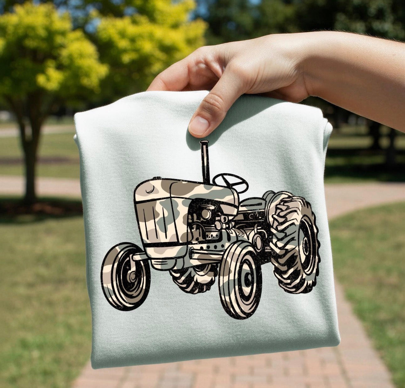 Youth camo tractor