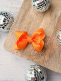 Orange Original Grosgrain Hair Bow - Alligator Clip - 3": Orange