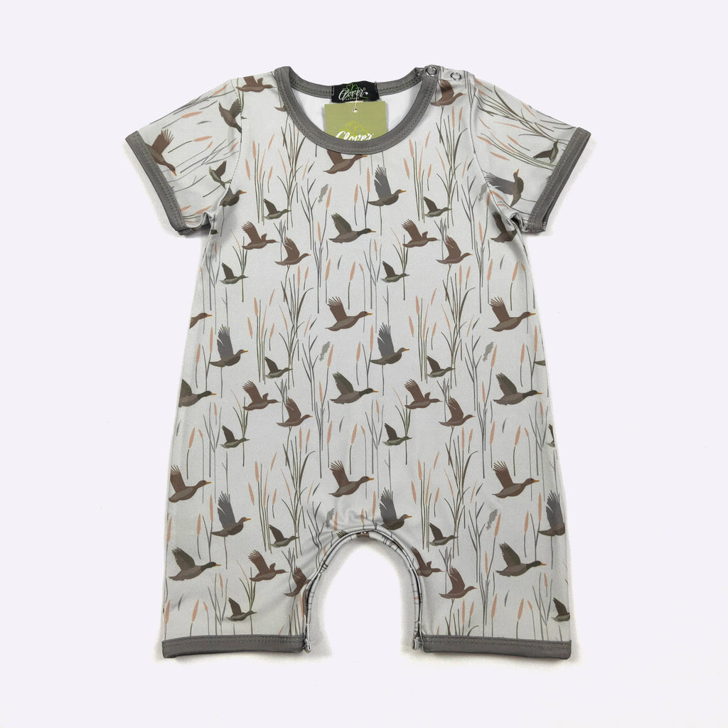 Duck Flight Boy Romper: 0/6mo