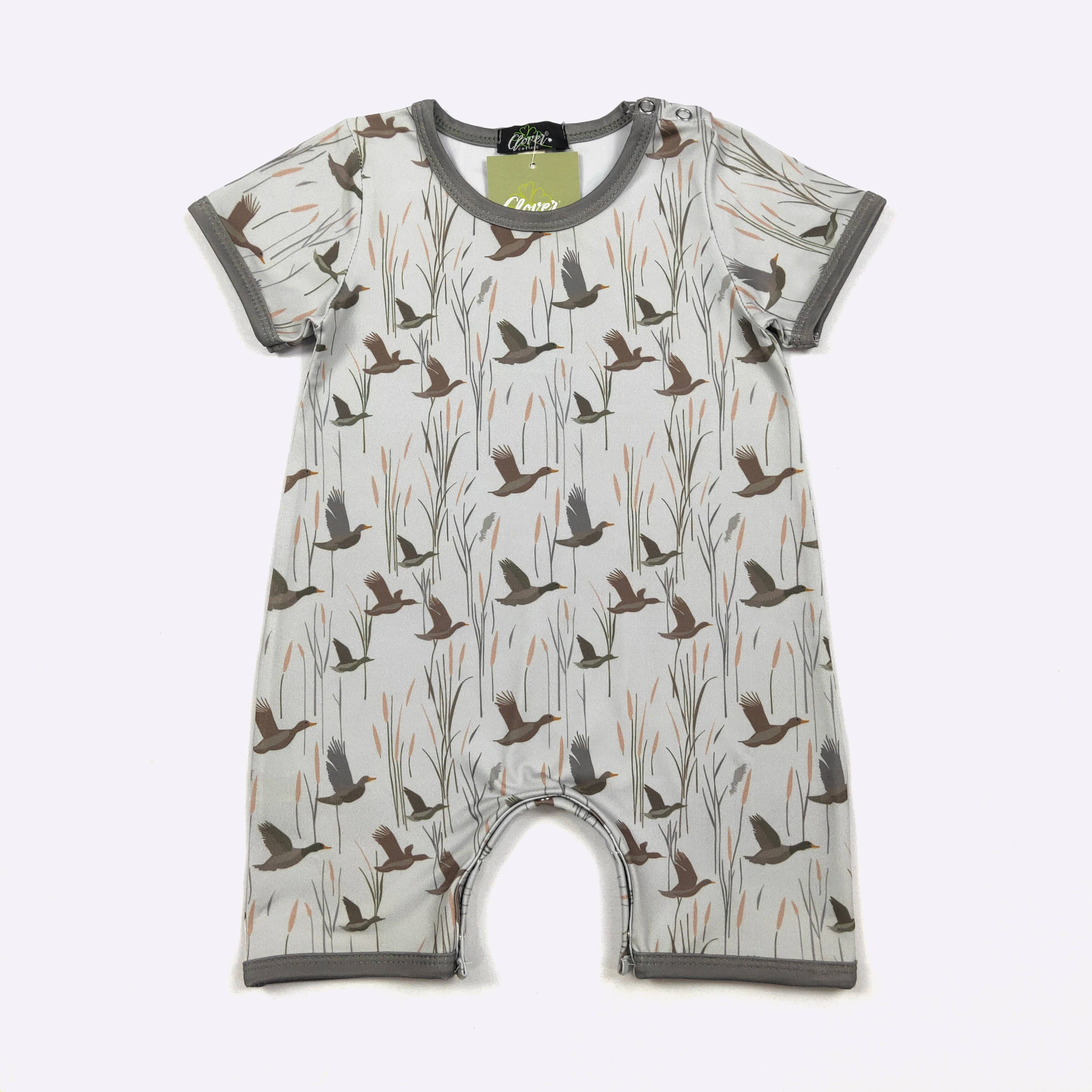 Duck Flight Boy Romper: 6/12mo
