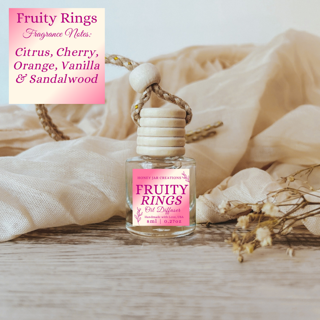 Hanging Car Diffusers | Fruity Rings |