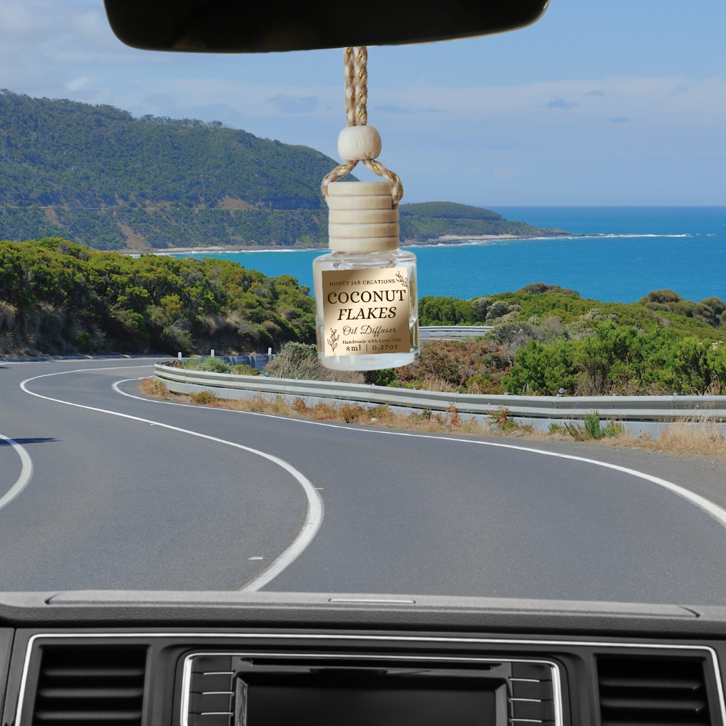 Hanging Car Diffusers | Coconut Flakes |