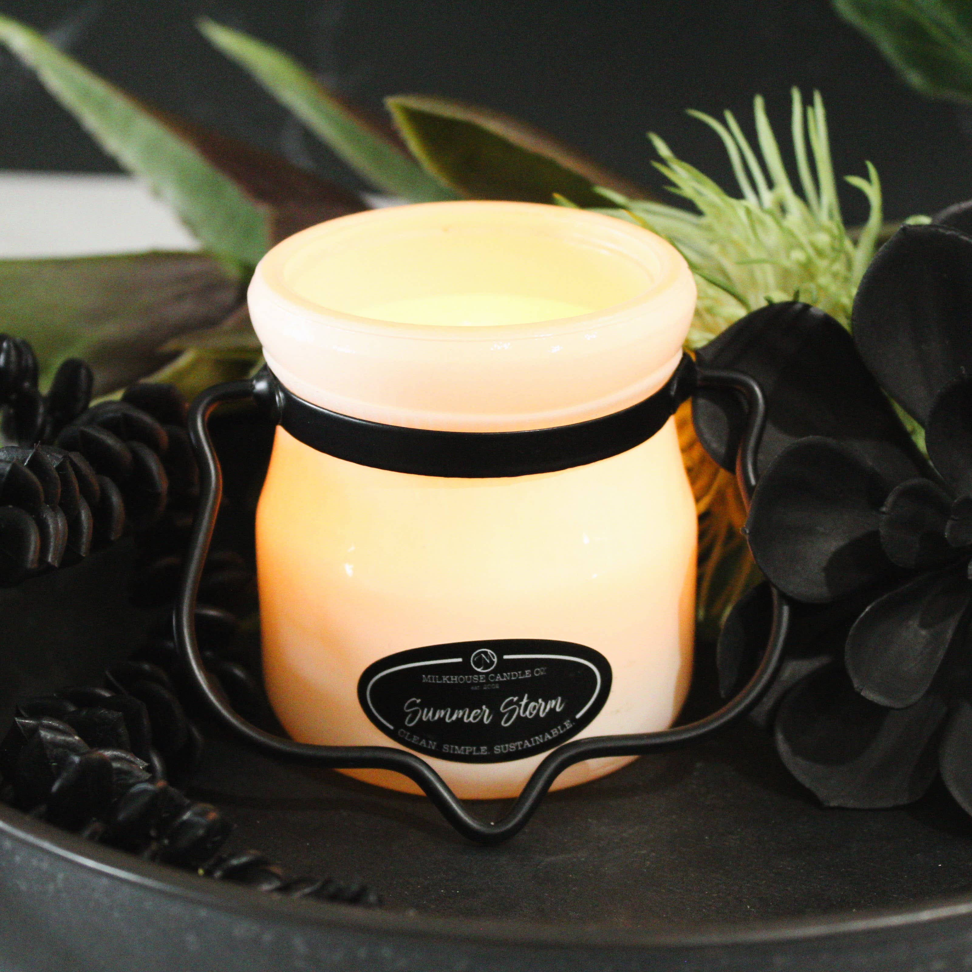 5 oz Cream Jar Candle: Summer Storm