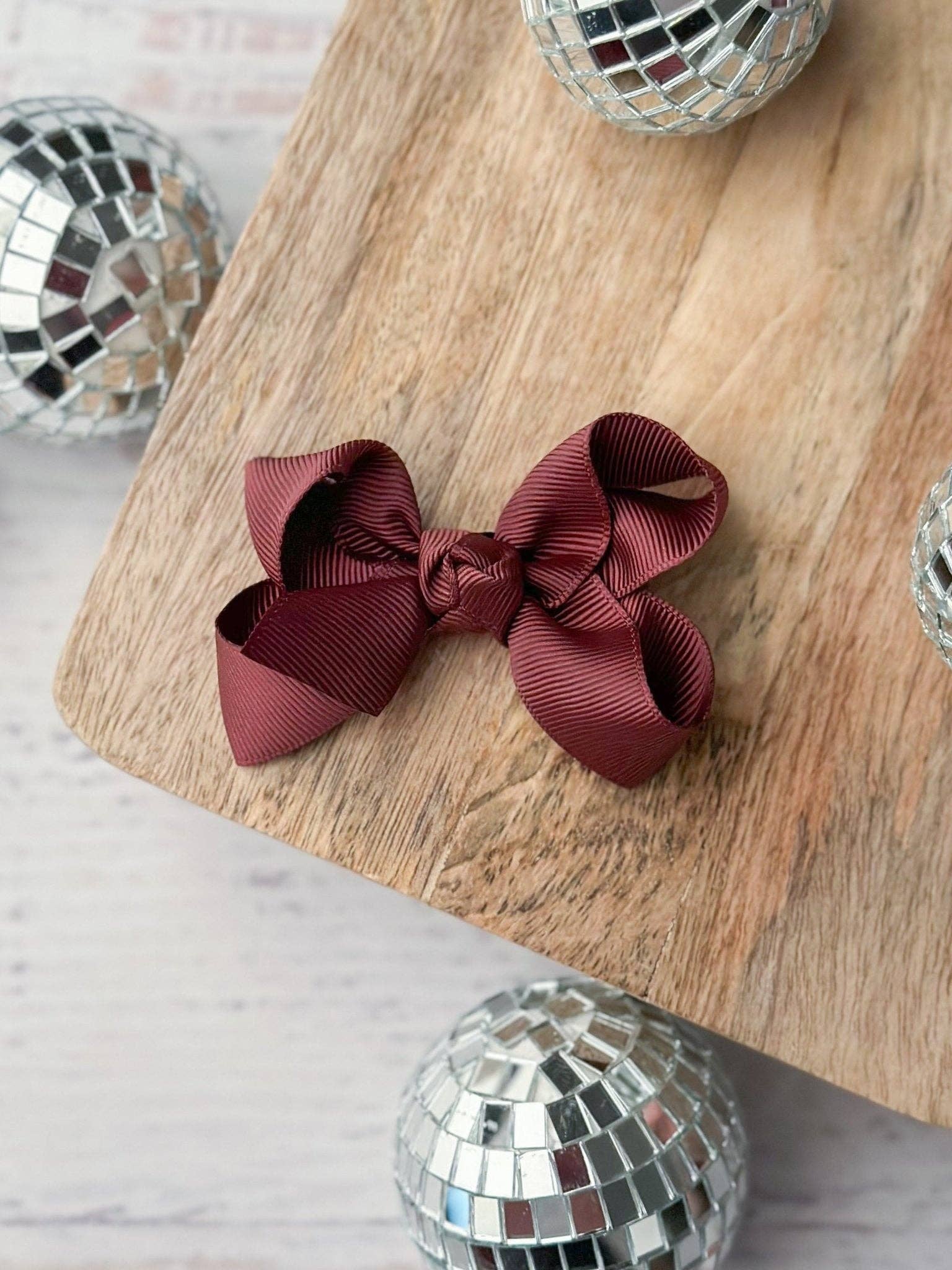 Yellow Original Grosgrain Hair Bow - Alligator Clip - 3": Yellow