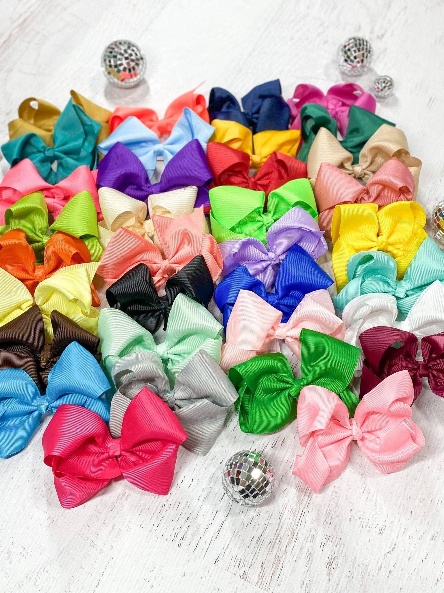 Hot pink Classic Grosgrain Hair Bow - Alligator Clip - 4.5": Hot Pink
