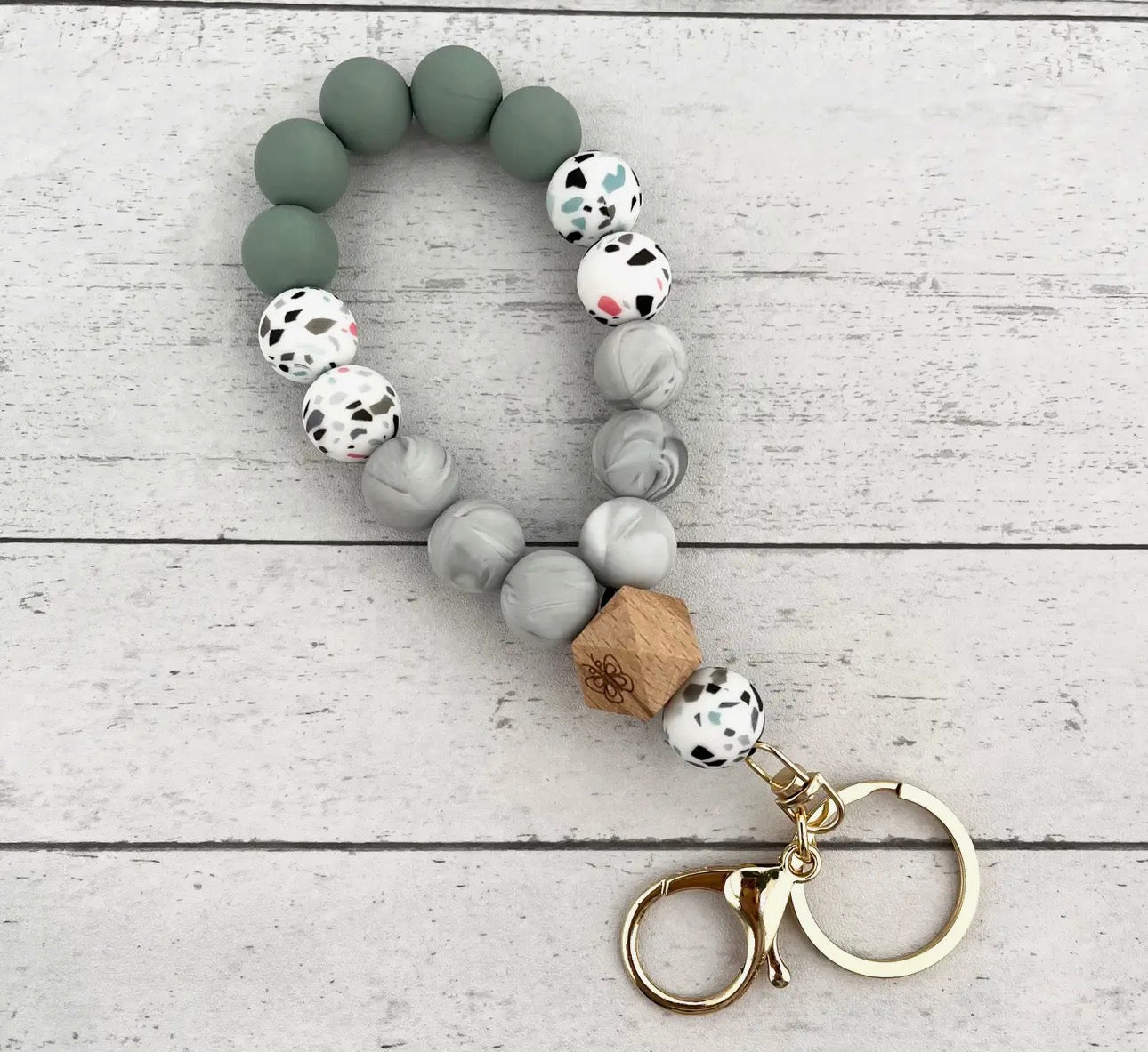 Camouflage Silicone Keychain