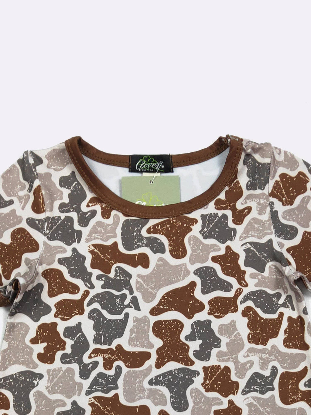 Distressed Camo Boy Romper: 6/12mo