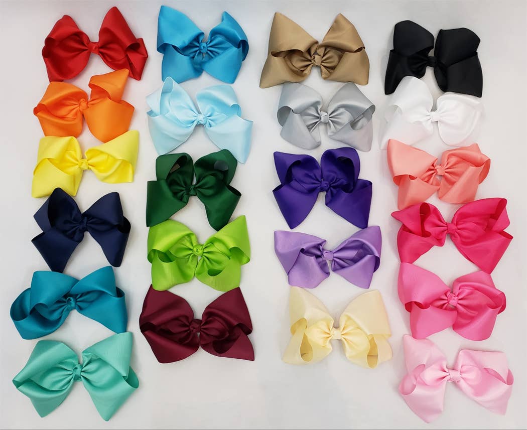 MEDIUM PUNK: 8" Hair Bows: Medium Pink