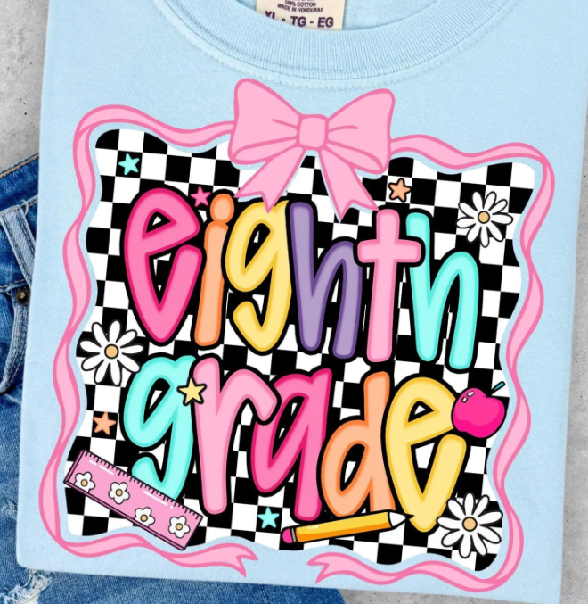 PREPPY GRADE SHIRT WITH BOW