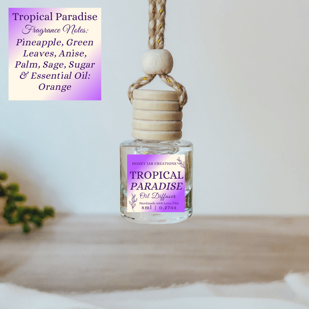 Hanging Car Diffusers | Tropical Paradise |