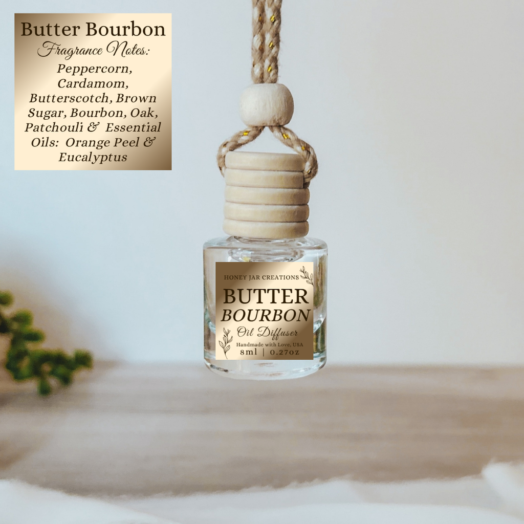 Hanging Car Diffuser | Butter Bourbon |