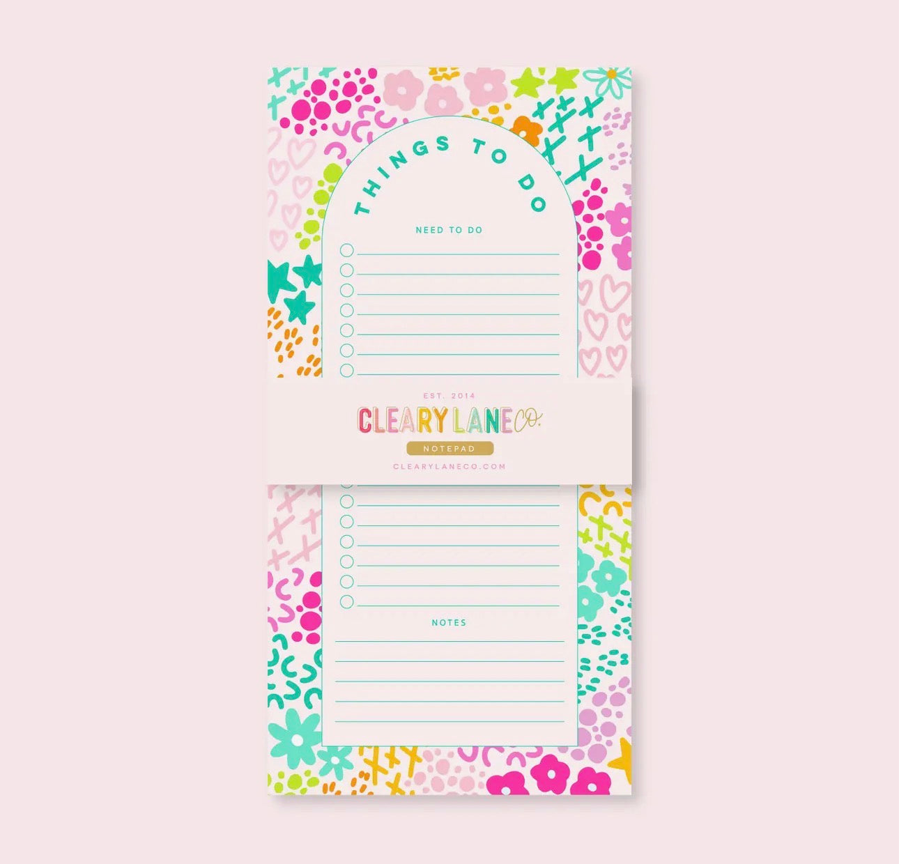 List Notepad | Pink Rainbow Garden