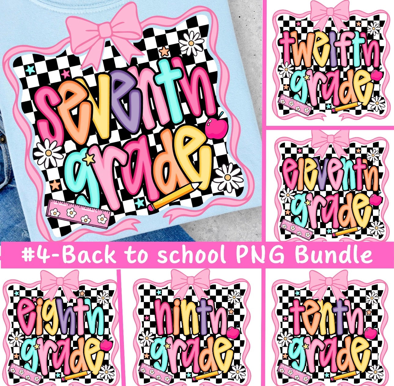PREPPY GRADE SHIRT WITH BOW