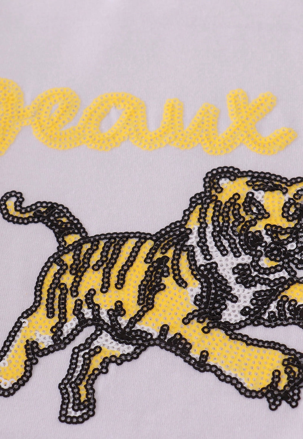 Purple gold LSU Geaux tiger sequin set