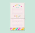 List Notepad | Rainbow Stripes