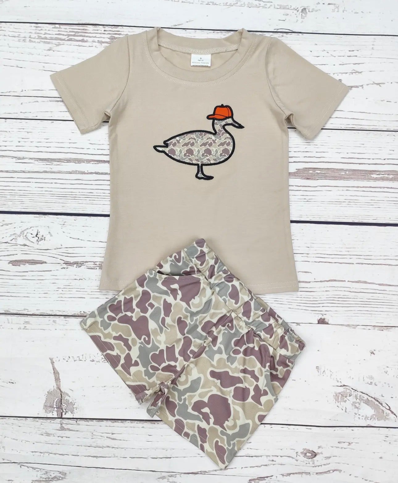 2 Piece Tan Camo Duck Set