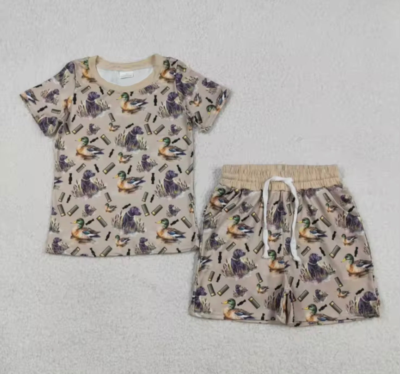 Boy duck hunting puppy outfit