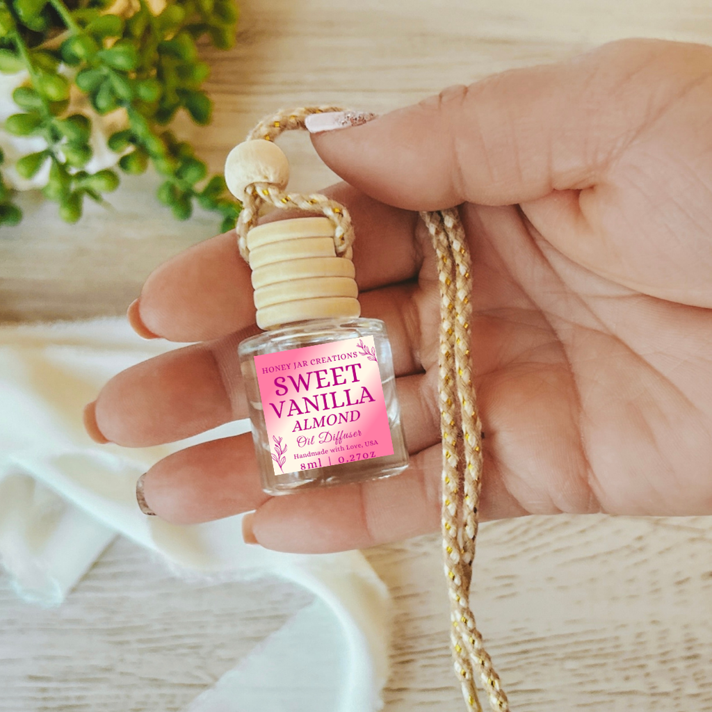Hanging Car Diffusers | Sweet Vanilla Almond |