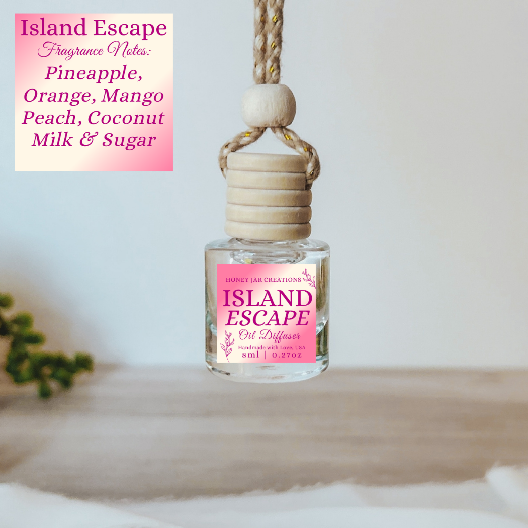 Hanging Car Diffusers | Island Escape |