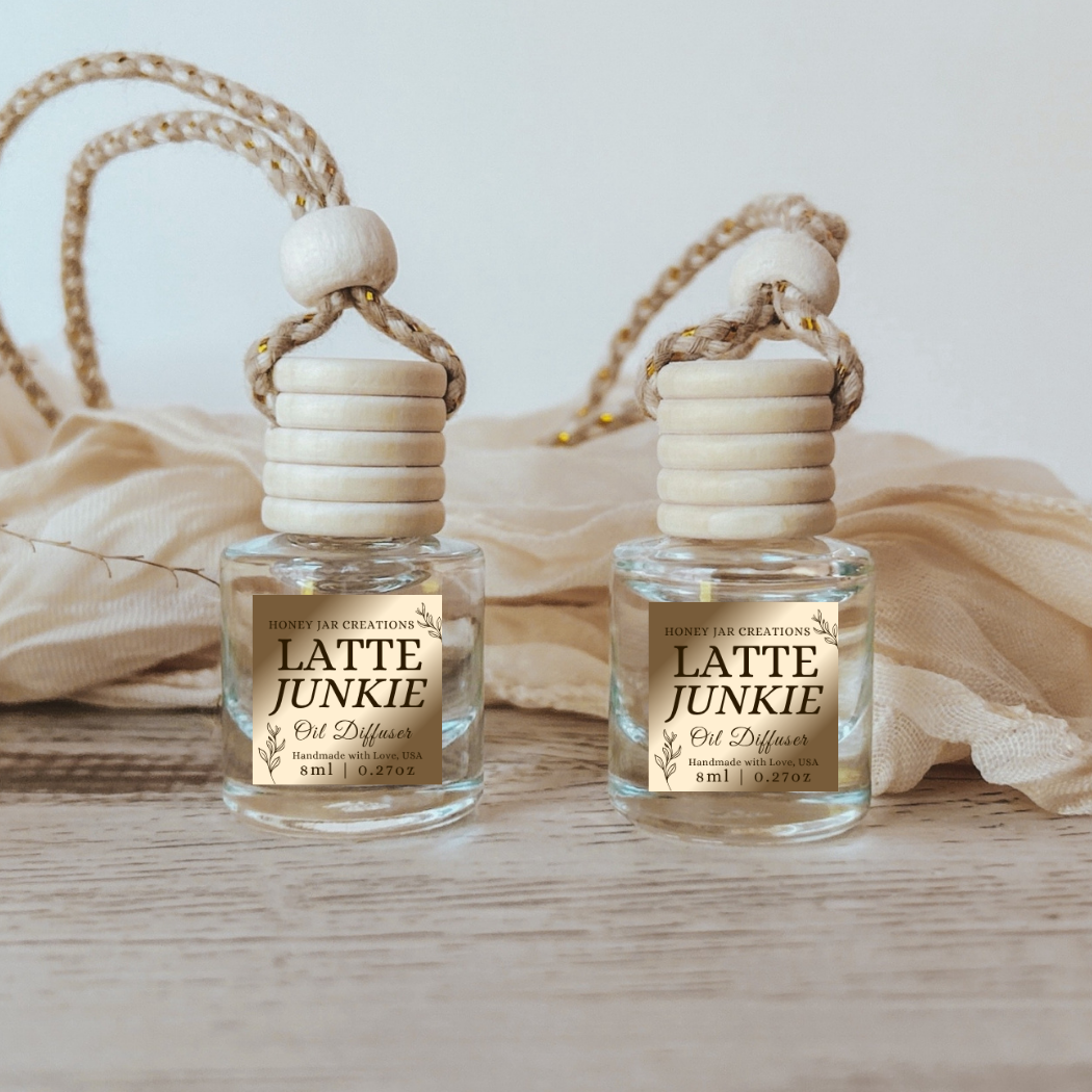 Hanging Car Diffusers | Latte Junkie |