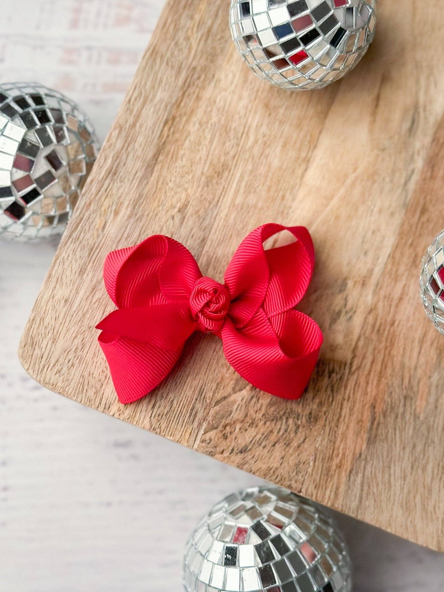 Oatmeal Original Grosgrain Hair Bow - Alligator Clip - 3":