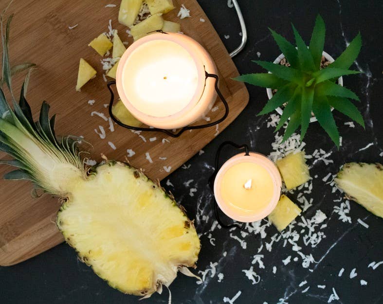 5 oz Cream Jar Candle: Pineapple Gelato