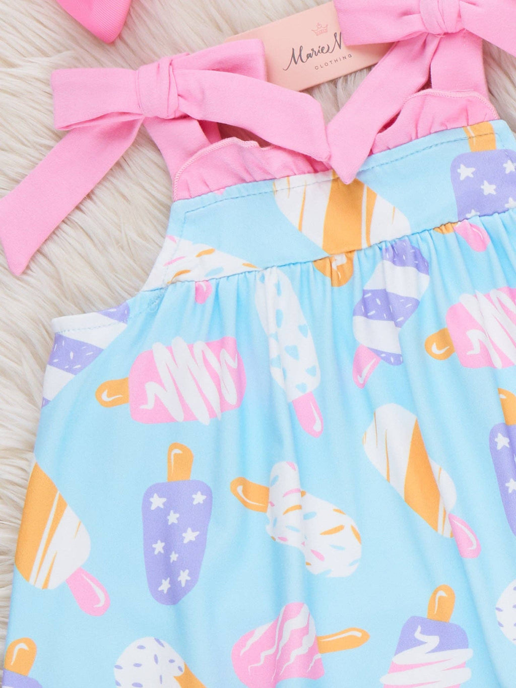 Ice Cream Party Ruffle Outfit: XL(5yrs)