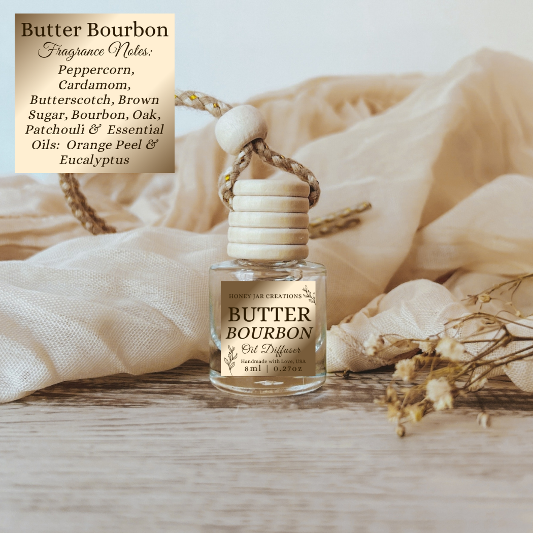 Hanging Car Diffuser | Butter Bourbon |