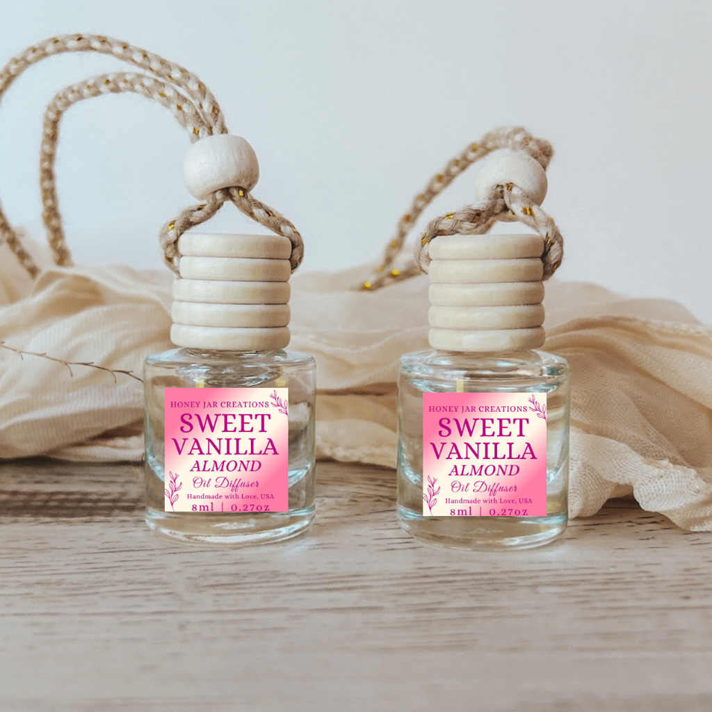 Hanging Car Diffusers | Sweet Vanilla Almond |