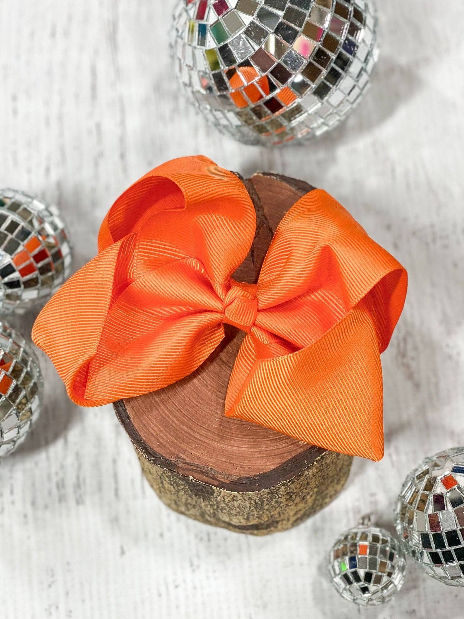 Light Yellow Classic Grosgrain Hair Bow - Alligator Clip - 4.5":