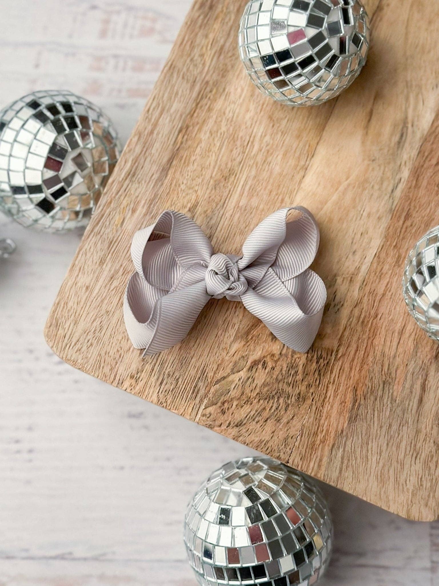 Ivory Original Grosgrain Hair Bow - Alligator Clip - 3":