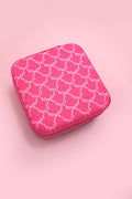 DESIGNED JEWELRY ORGANIZER TRAVEL BOX CASE | 40P566: BOW FUCHSIA